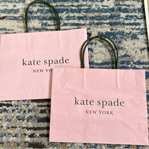 2 small Kate spade shopping gift bags